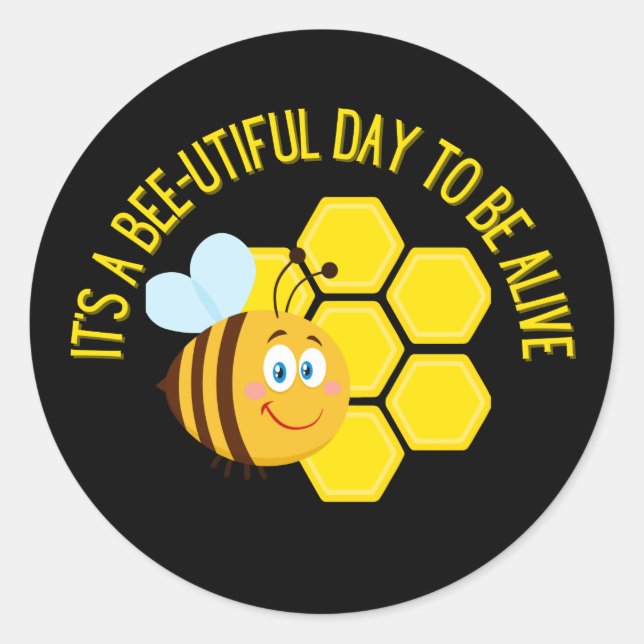 Rett der Bienen-Slogan Quotes Sensibilisierungsges Runder Aufkleber (Vorderseite)