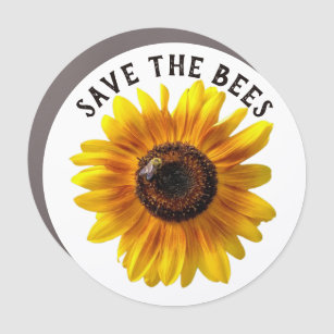 Rett der Bienen Sonnenblumen-Auto-Magnet Auto Magnet