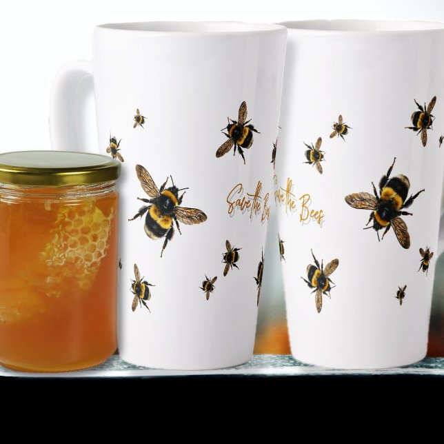 Rett der Bienen Tall Custom Milchtasse (Von Creator hochgeladen)