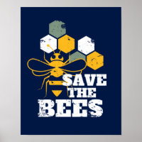 Rett der Bienen Vintag Retro Honey Imker