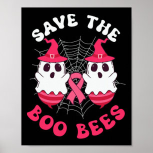 Rett der Boobienen Funny Halloween Brustkrebs Aw Poster