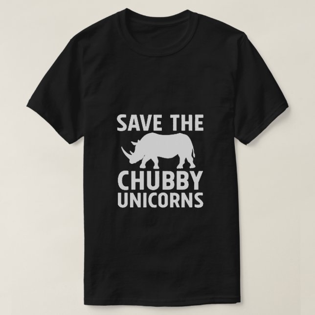 rett der Chubby-Einhörner T-Shirt (Design vorne)