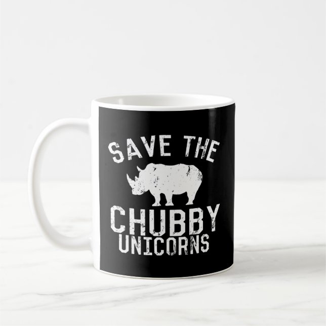 Rett der Chubby Unicorns Fat Rhino Kaffeetasse (Links)