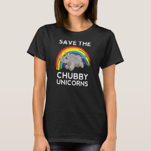 Rett der Chubby Unicorns Retro Rhino Animal Pet Rh T-Shirt