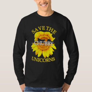 Rett der Chubby Unicorns Rhino Tierrechte Sunfl T-Shirt