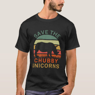 Rett der Chubby Unicorns Rhino Tierrechte T-Shirt