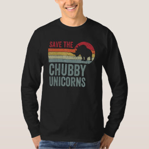 rett der chubby unicorns Rhino Tierrechte vinta T-Shirt