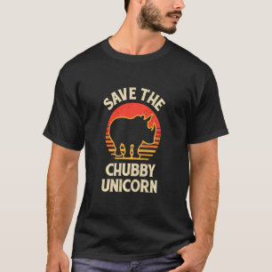 Rett der Chubby Unicorns Tierrechte Vintag Fett T-Shirt