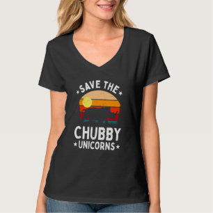 Rett der Chubby Unicorns Vintag Rhino Animal Rig T-Shirt