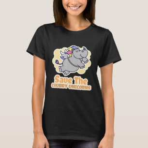 Rett der Chubby Unicorns Vintag Rhino Animal Righ T-Shirt