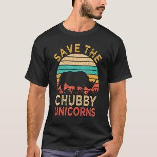 Rett der Chubby Unicorns Vintag Rhino T-Shirt