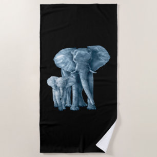 Rett der Elefanten Art Animal Lover Strandtuch