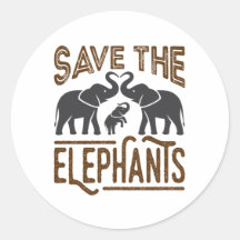 Rett der Elefanten Elephant Lover Protect Wildlife