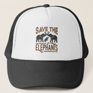 Rett der Elefanten Elephant Lover Protect Wildlife Truckerkappe