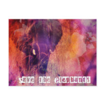 Rett der Elefanten farbenfrohe Grunge Digitale Kun