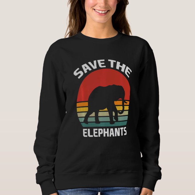 Rett der Elefanten-Kostüm-Elefanten Sweatshirt (Vorderseite)