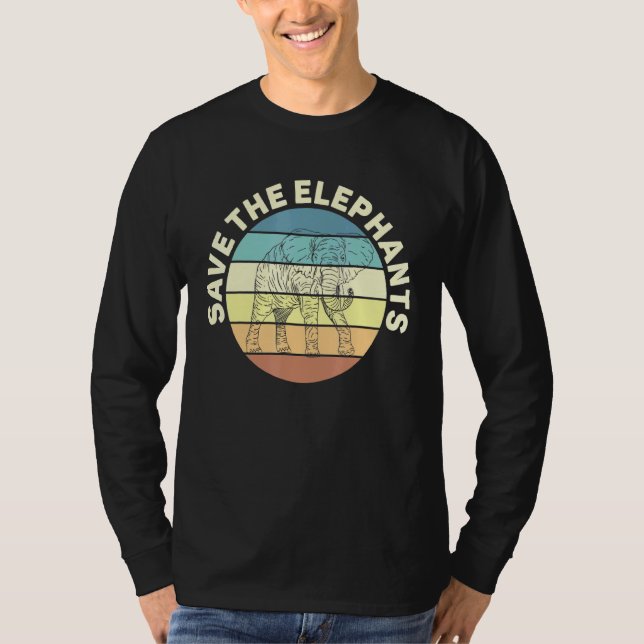 Rett der Elefanten-Liebe Tiere T-Shirt (Vorderseite)