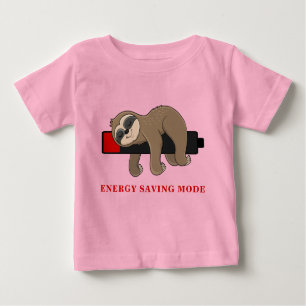 Rett der Energie   Funny Sloth Template Baby T-shirt
