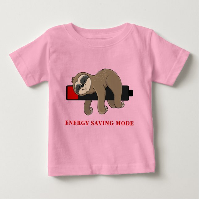 Rett der Energie | Funny Sloth Template Baby T-shirt (Vorderseite)