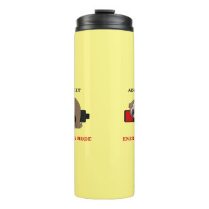 Rett der Energie Funny Sloth Template Custom Thermosbecher
