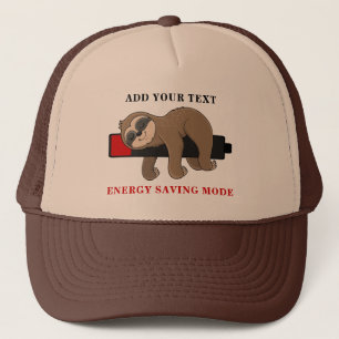 Rett der Energie   Funny Sloth Template Truckerkappe