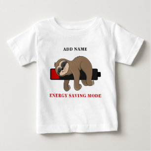 Rett der Energie   Funny Sloth Template Unisex Baby T-shirt
