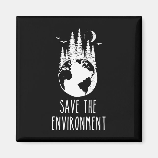 Rett der "Environment Earth Day Nature Wildlife Co Magnet (Vorne)