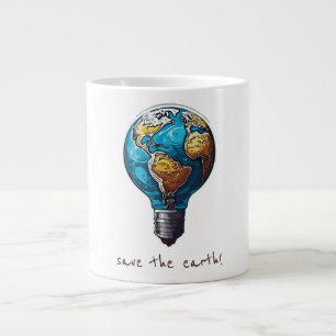 Rett der Erde Jumbo-Tasse