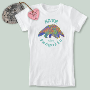 Rett der gefährdeten Tierart Pangolin T-Shirt