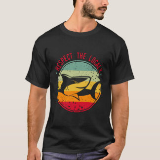 Rett der Haie Ocean Beach Rechte Ich respektiere d T-Shirt