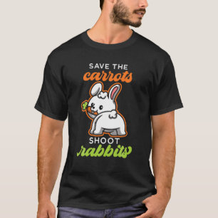 Rett der Karotten schießen Kaninchen Karotte T-Shirt