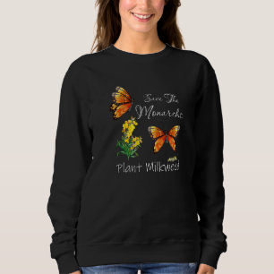 Rett der Monarchen-Pflanze ein wenig Milkweed Butt Sweatshirt