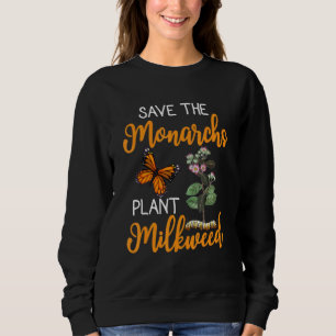 Rett der Monarchen-Pflanze ein wenig Milkweed Butt Sweatshirt