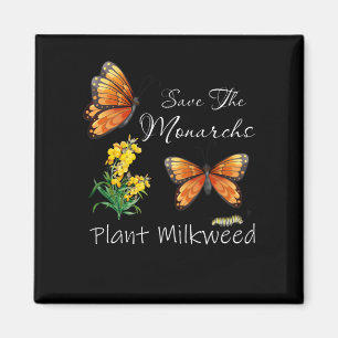 Rett der Monarchen-Pflanze ein wenig Milkweed-Schm Magnet