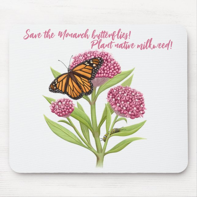 Rett der Monarchschmetterlinge Mousepad (Vorne)