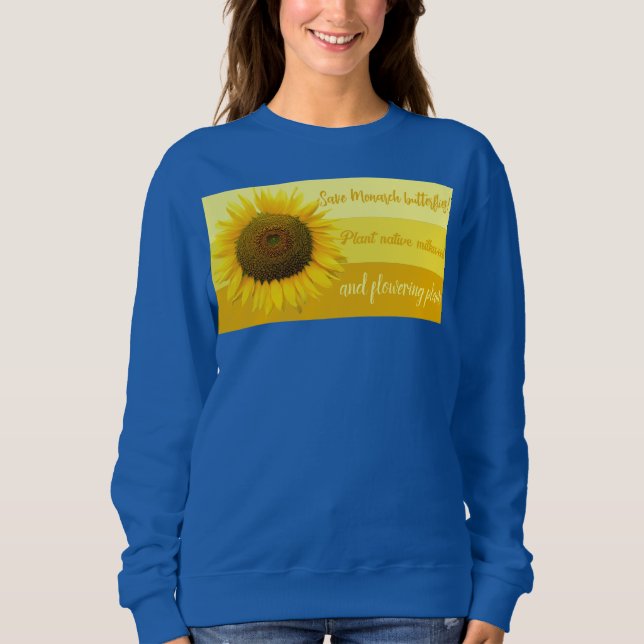 Rett der Monarchschmetterlinge Sweatshirt (Vorderseite)