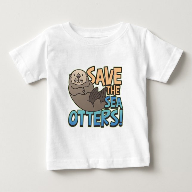 Rett der Otter Baby T-shirt (Vorderseite)