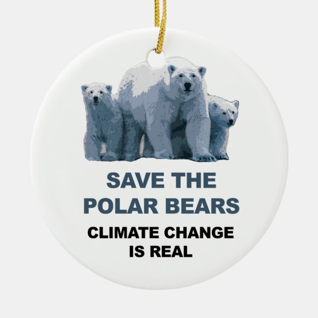 Rett der Polarbären Keramikornament (Vorne)