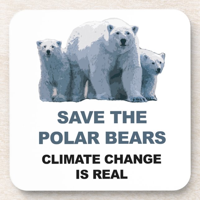 Rett der Polarbären Untersetzer (Vorderseite)