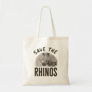 Rett der Rhinos Rhino Edo Rhinoceros Tragetasche
