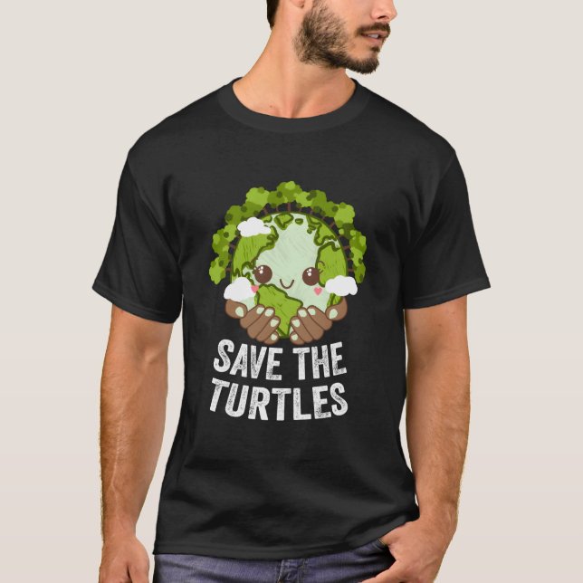 Rett der Schildkröten Ökologie Ozean Ökosystem Mee T-Shirt (Vorderseite)