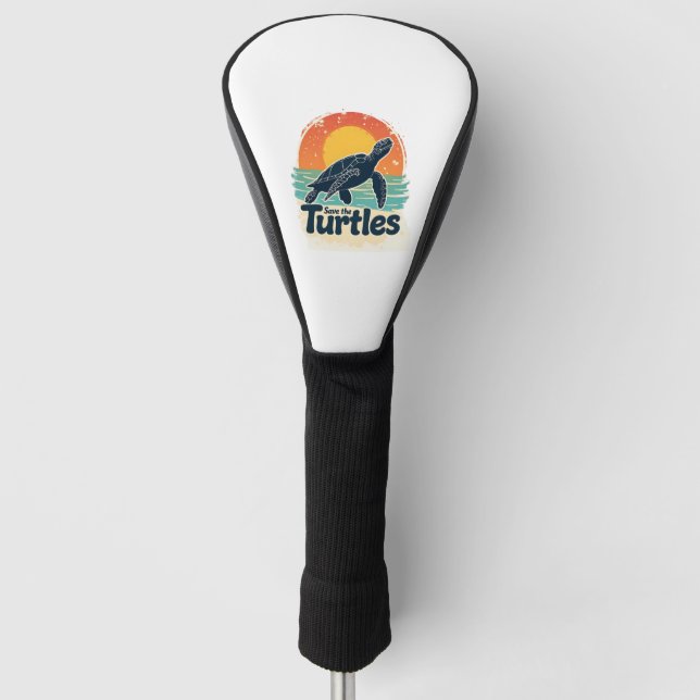 Rett der Schildkröten Tierrechte Meeresschildkröte Golf Headcover (Vorderseite)