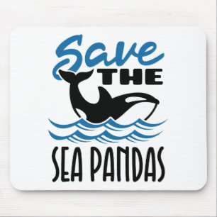 Rett der Sea Pandas Orca Killer Whale Wale Mousepad