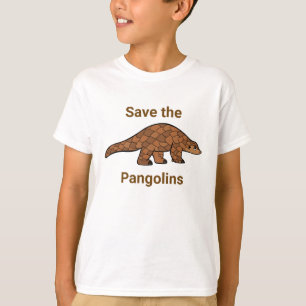 Rett der vom Pangolin bedrohten Arten Jungs T-Shirt