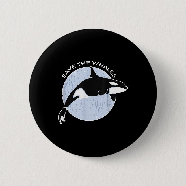 Rett der Wale im Meeresumweltschutz I Button (Vorderseite)