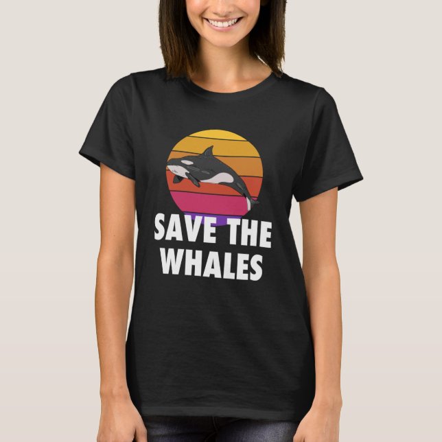 Rett der Wale Killer Whale Orca Beach T-Shirt (Vorderseite)