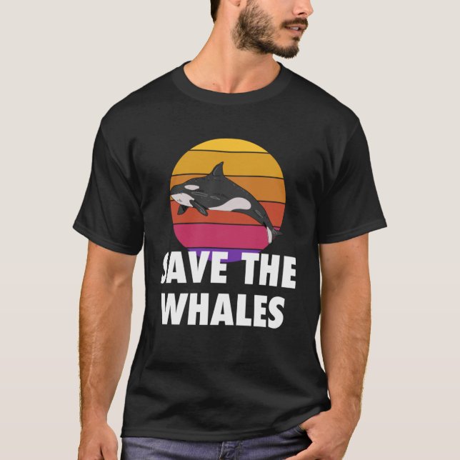 Rett der Wale Killer Whale Orca Beach T-Shirt (Vorderseite)