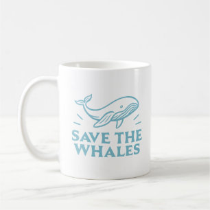 Rett der Wale niedliche Retroästhesie Kaffeetasse