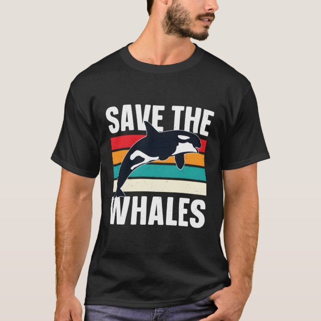 Rett der Wale Orca T-Shirt (Vorderseite)