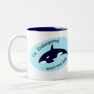 Rett der Wale Zweifarbige Tasse